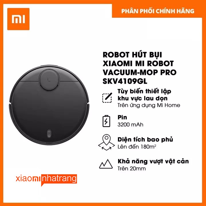 Robot hút bụi lau nhà Xiaomi Vacuum Mop Pro / Mijia gen 2 2020