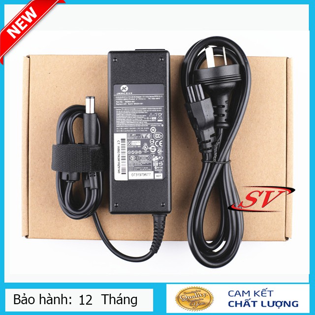 [SẠC ZIN] Sạc laptop HP chân kim to loại 19V - 4.74A - kèm dây nguồn volex