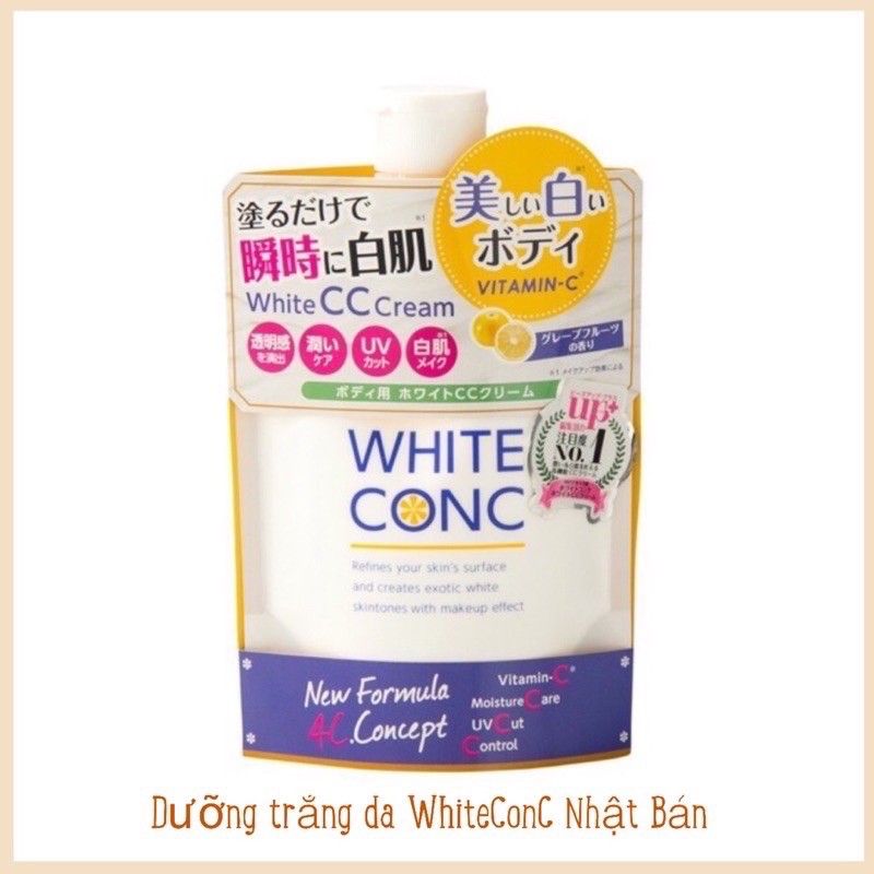 Sữa Dưỡng Thể Làm Trắng Da White Conc Body CC Cream