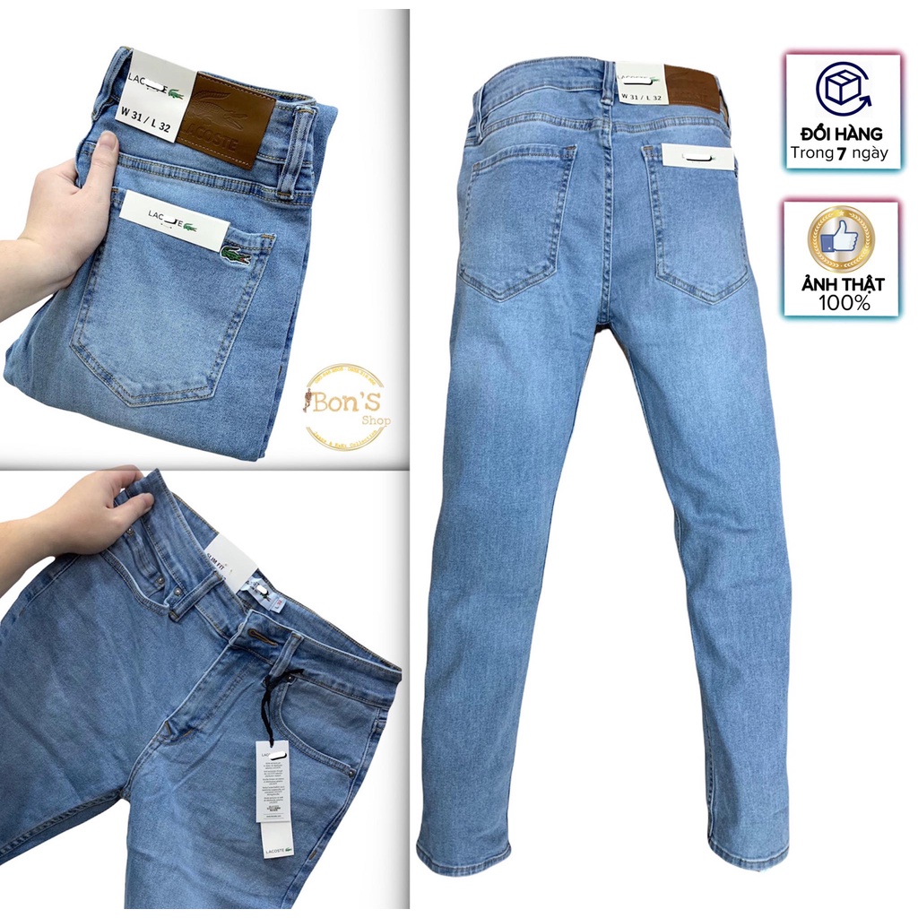 Quần Jeans Nam Cao Cấp, co dãn  NHIỀU MẪU HOT.Mẫu Lacoste ( Hàng Đẹp Chất lượng tốt) | BigBuy360 - bigbuy360.vn