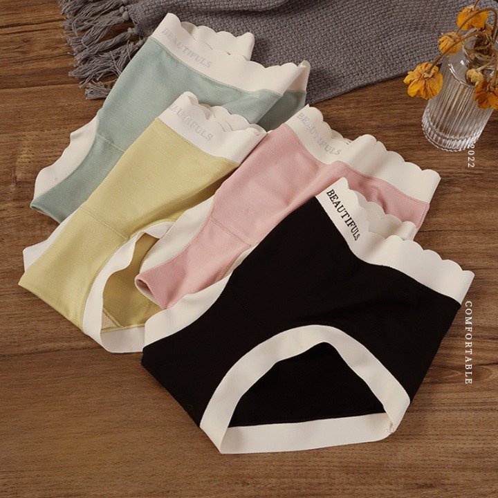 Quần Lót Nữ, Quần Lót Cotton Co Giãn Lượn Sóng Thoải Mái ZANA BRA L058