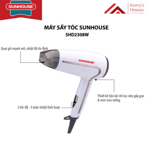 Máy sấy tóc Sunhouse SHD2308W 1500W