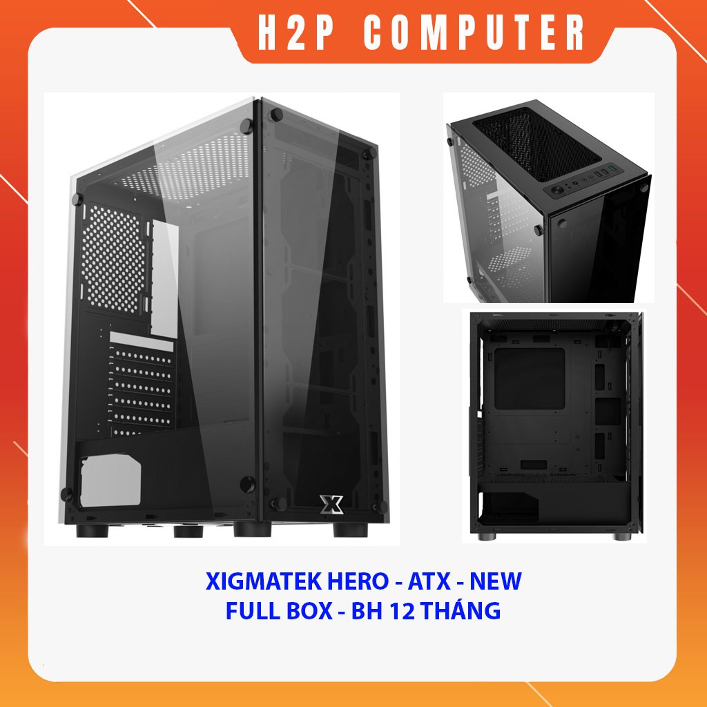Vỏ Case XIGMATEK HERO (EN45136) - ATX, 2 SIDE TEMPERED GLASS - New - Chính hãng Mai Hoàng | BigBuy360 - bigbuy360.vn