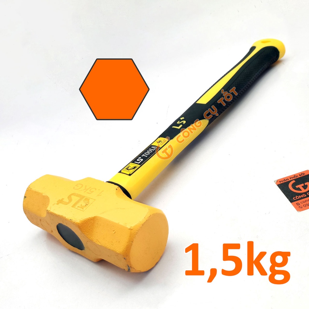 Búa lục giác cán nhựa LS+ (1kg-1,5kg 2kg)