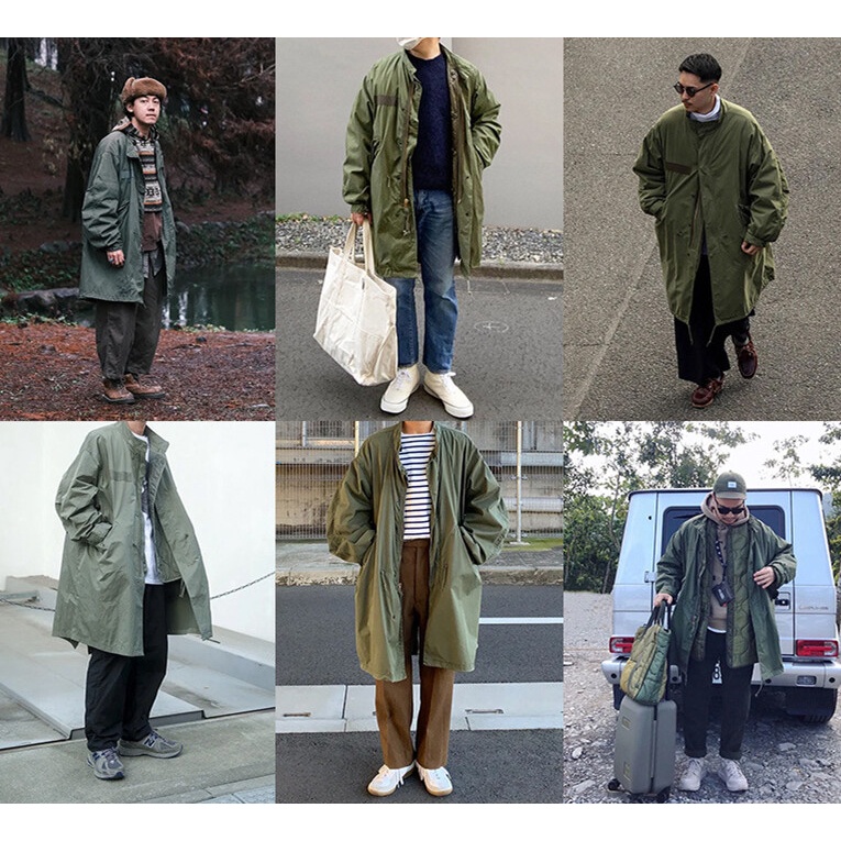 MADEN Áo Khoác Jean Denim Đuôi Cá Dáng Rộng Phong Cách Retro Mỹ Trẻ Trung Thời Trang Mùa Đông 2022 Mới M65 Dành Cho Nam