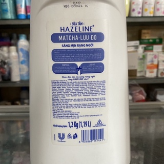 Sữa tắm Hazeline matcha lựu đỏ 1.2kg