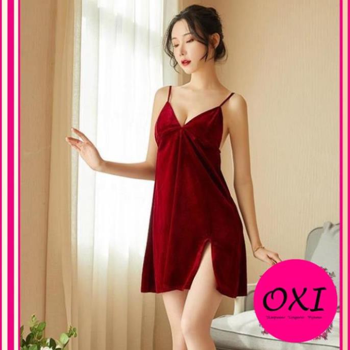 [  Siêu Đẹp- LOẠI I] HOT 2021  váy ngủ nhung đẹp -đầm ngủ gợi cảm cao cấp B1029