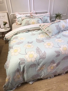SET CHĂN GA GỐI COTTON HÀN QUỐC