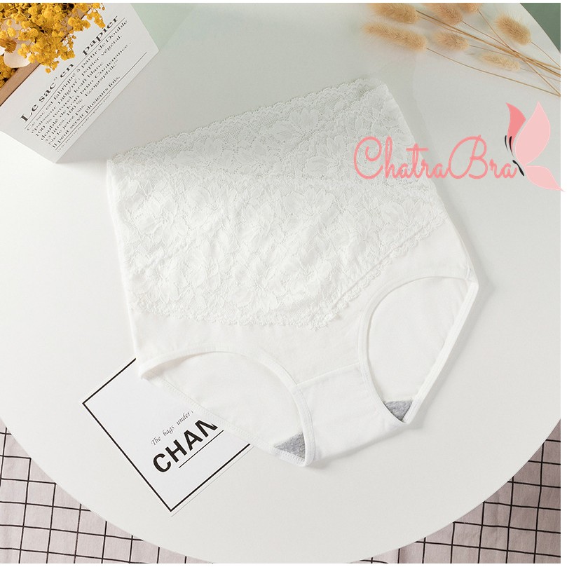 Quần gen bụng định hình ren cao cấp mềm mại lưng xéo quần mặc váy