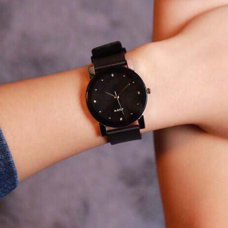 Đồng hồ thời trang nữ JH033 dây cao su cực bền, êm tay mặt chấm tuyệt đẹp | BigBuy360 - bigbuy360.vn