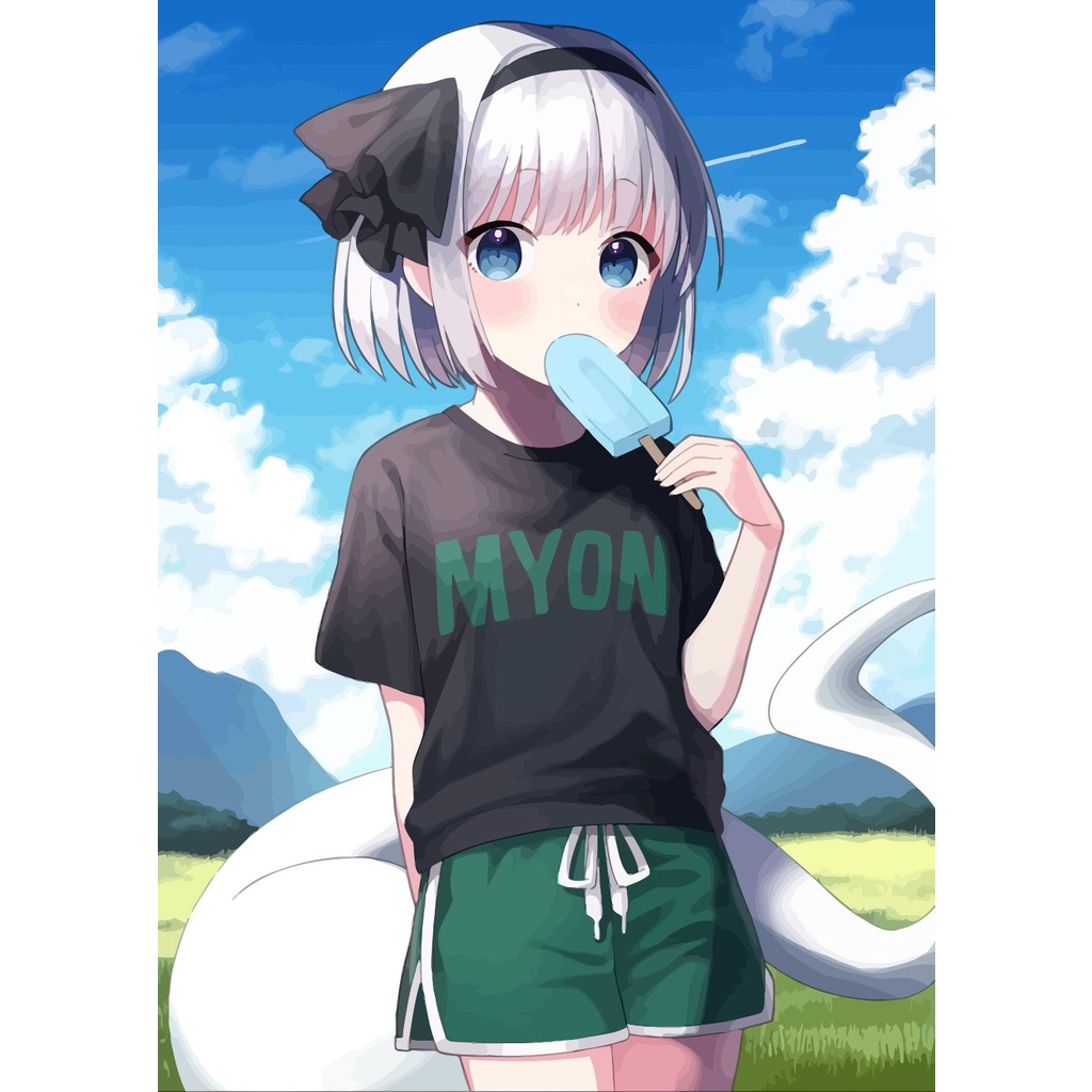 Bộ Tranh Sơn Dầu Thủ Công DIY 40*50cm Hình Anime The Quintuplets