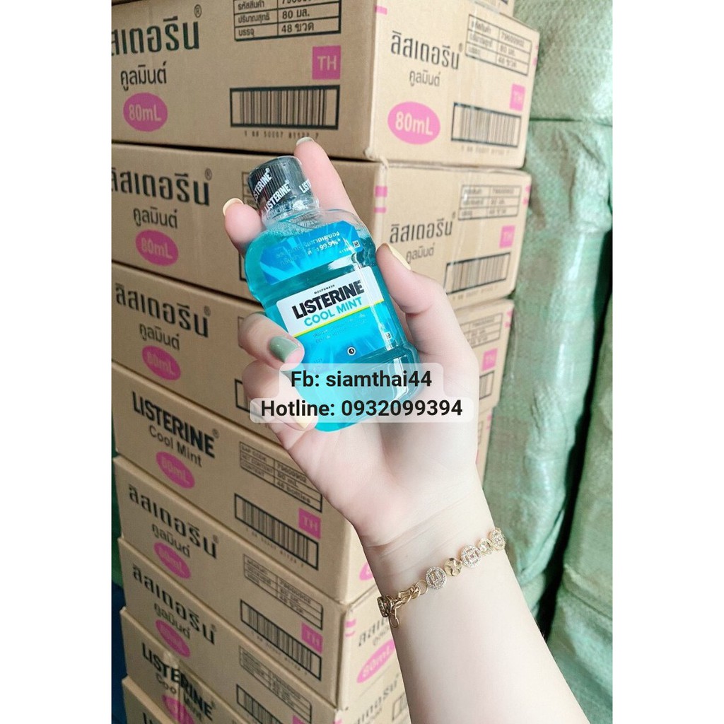 Nước súc miệng Listerine Coolmint 80 ml Thái Lan