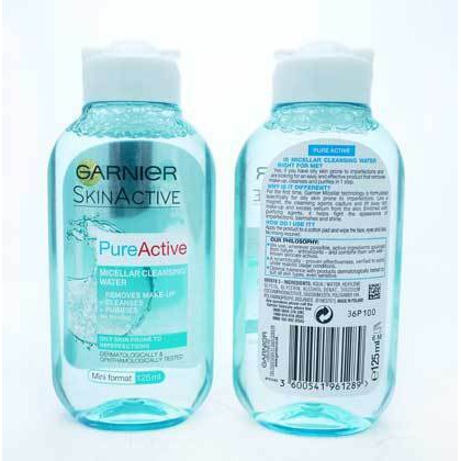 Tẩy trang Garnier Pure Active cho da dầu mụn