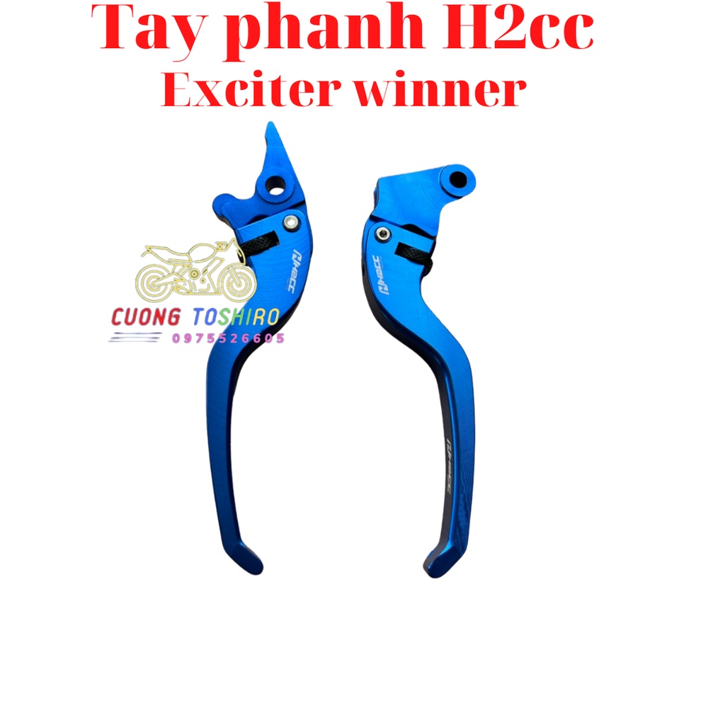 Tay phanh chính hãng H2CC lắp xe exciter 135 150 155 winnerx xanh vàng đỏ bạc đen bảo hành 1 năm