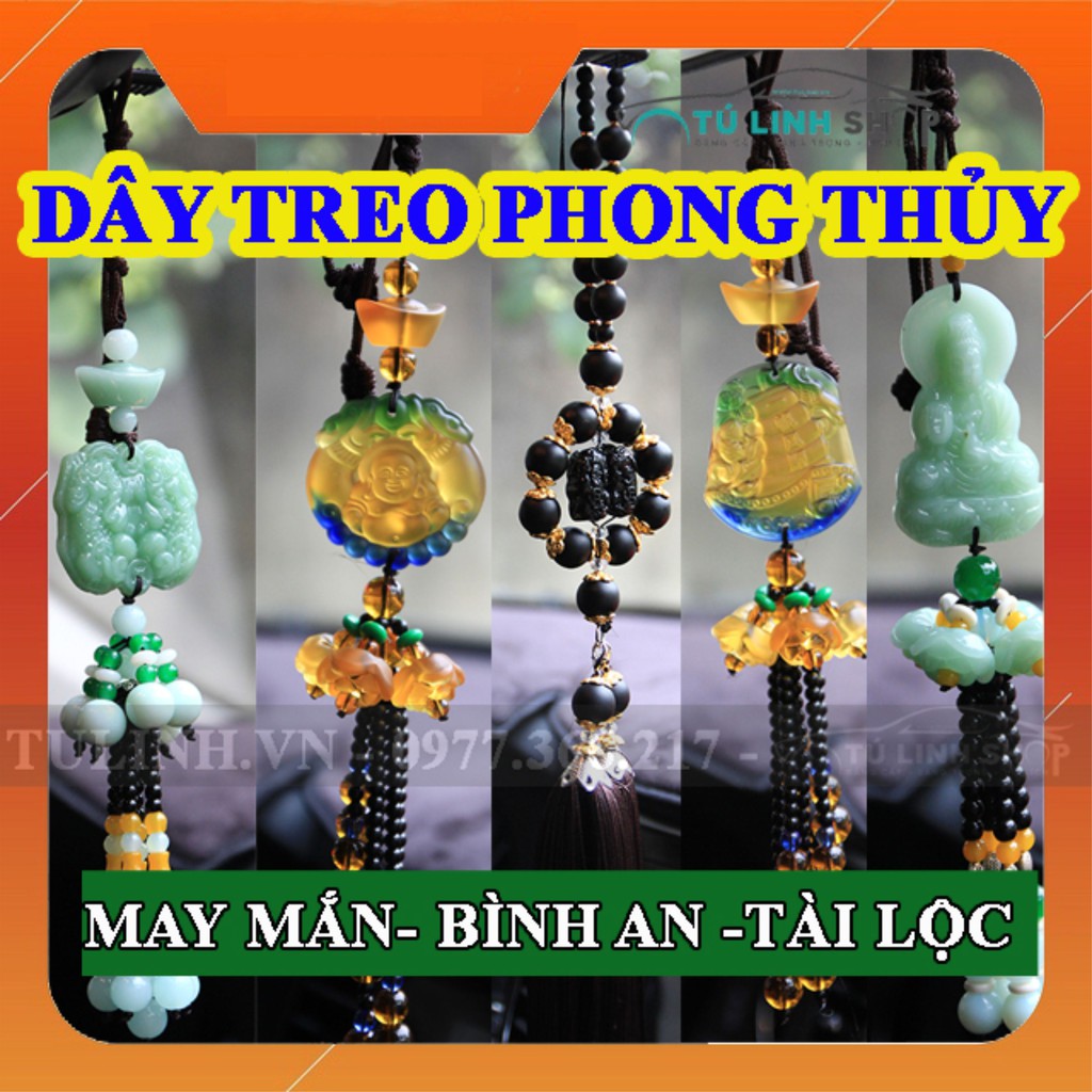 Dây Treo Xe Phong Thủy Hình Hồ Lô, Đức Phật, Tỳ Hưu, Thuyền Buồm, Thánh Giá - Khánh Treo Xe May Mắn Bình An