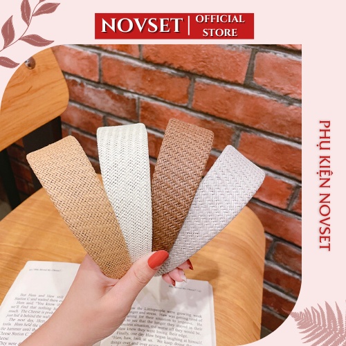 Bờm Tóc Rộng Vàng NOVSET Băng Đô Tóc Vành Rộng Bết Dành cho Nàng [ MÃ E805 ]