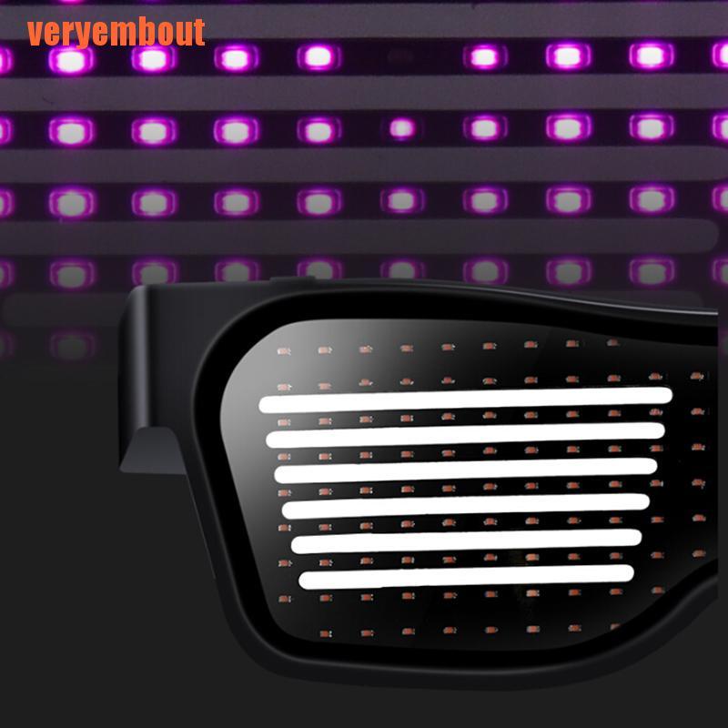 Mắt Kính Tích Hợp Đèn Led Phát Sáng Kết Nối Bluetooth Cổng Usb | BigBuy360 - bigbuy360.vn