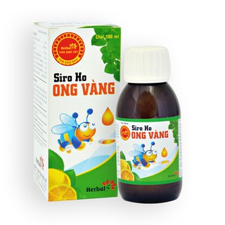 Siro ho Ong Vàng (Chai 100ml) Giảm ho- viêm họng-hết khò khè