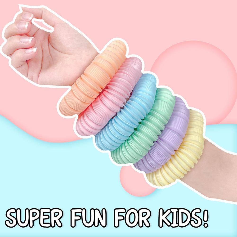 Đồ Chơi Ống Gấp Nhiều Màu Sắc Kích Thước Lớn 21Cm Giảm Căng Thẳng Sáng Tạo
