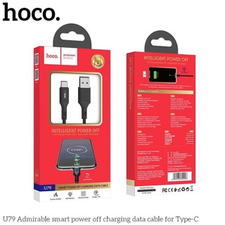 ✔cáp sạc nhanh có đèn u79 lighting hoco iphone/ipad-cáp ip 6/7/6plus/7plus/8plus/x/xs/xsmax-tự ngắt khi đầy pin