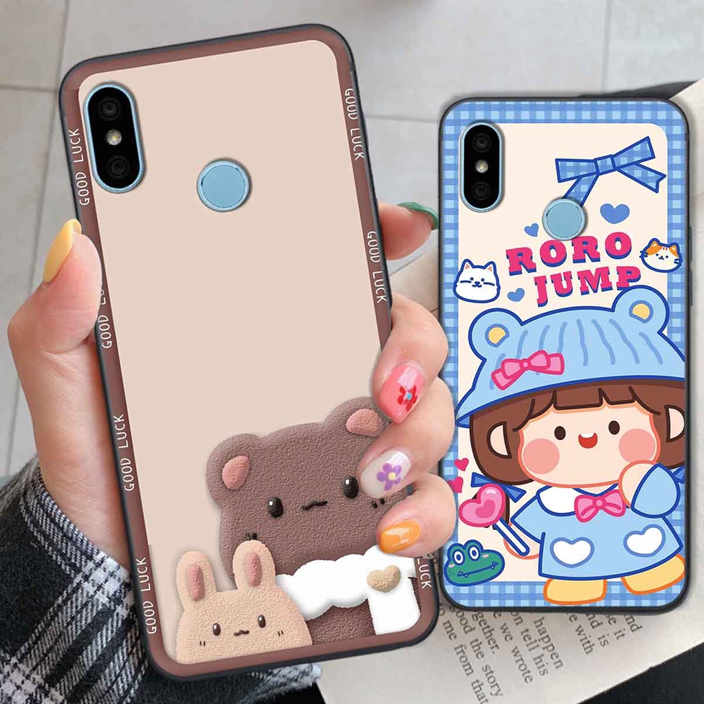 Ốp Xiaomi Redmi 6 Pro / Mi A2 Lite bear brick, gấu đáng yêu, dễ thương