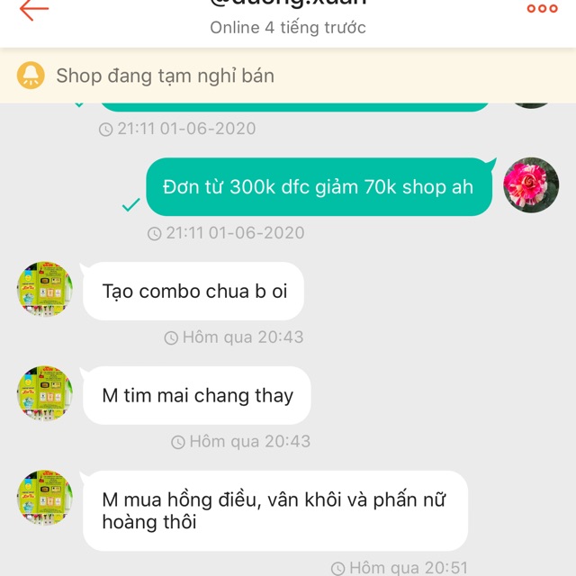 Combo 1 Vân khôi,1 điều,1 nữ hoàng chỉ 400k