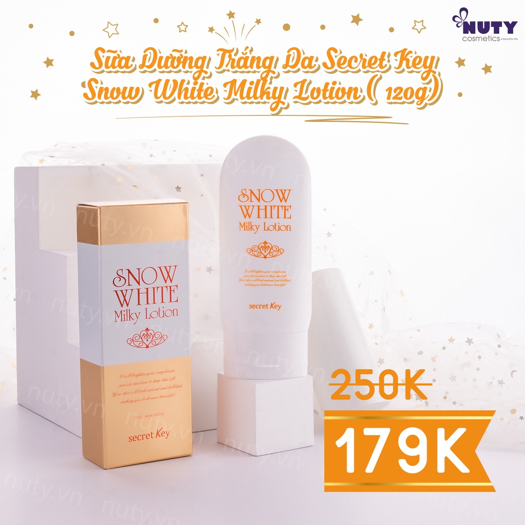 Sữa Dưỡng Trắng Da Secret Key Snow White Milky Lotion (120g)