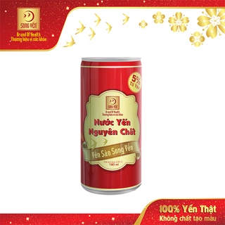 Nước Yến Nguyên Chất Song Yến 5% Dạng Lon 190ml