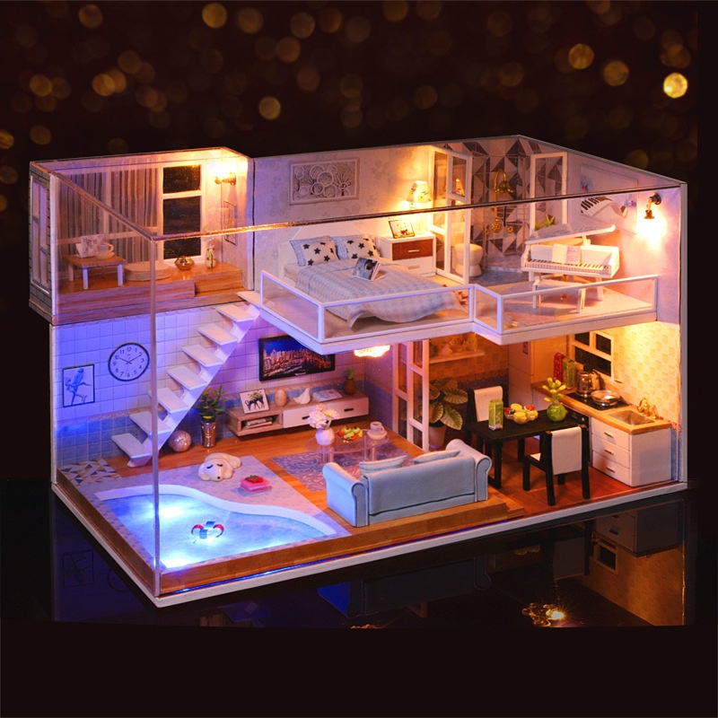 Nhà mô hình tự lắp ráp DIY - Great house M016B