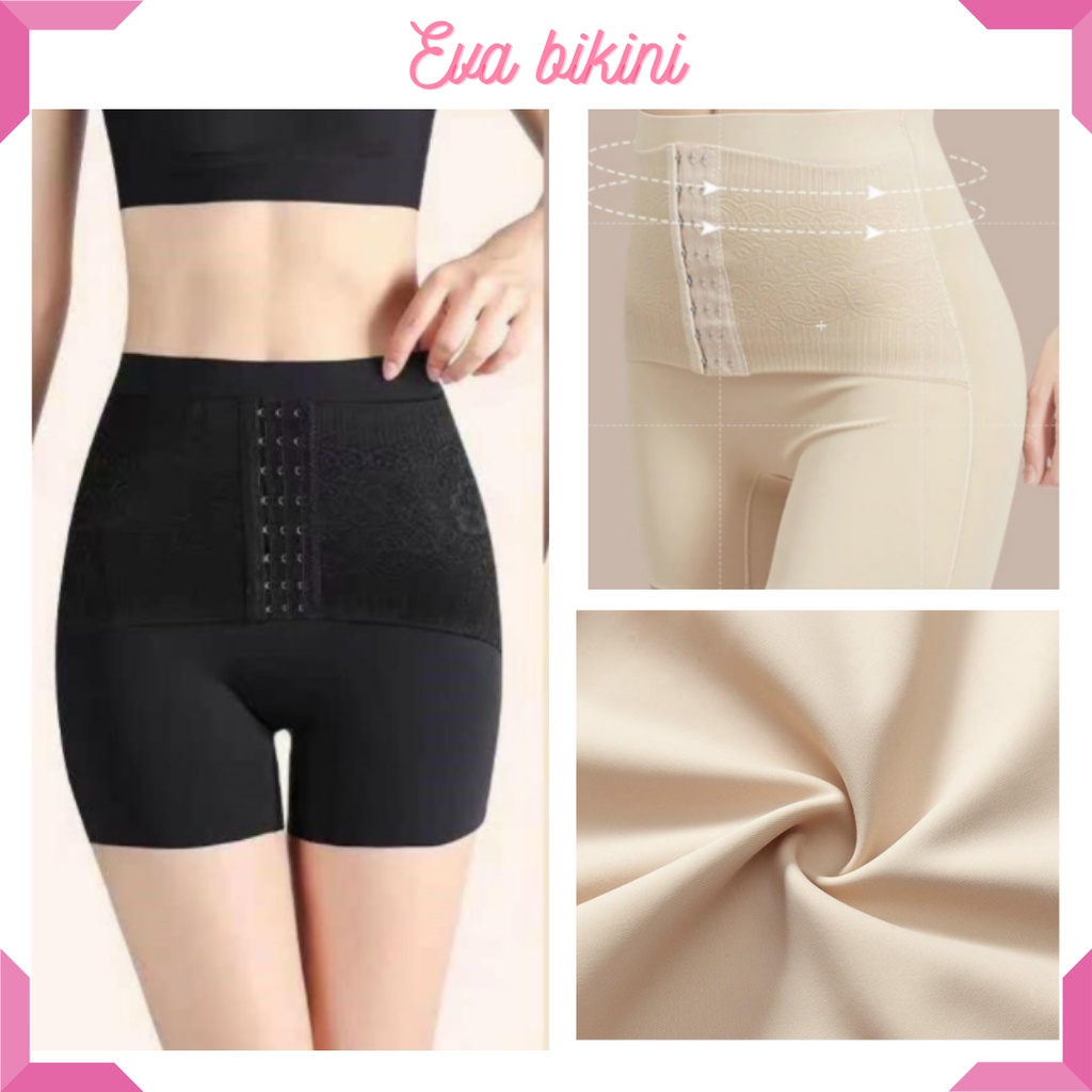 (CHE TÊN SP) Quần gen bụng EVA định hình đúc su móc cài trước 4385