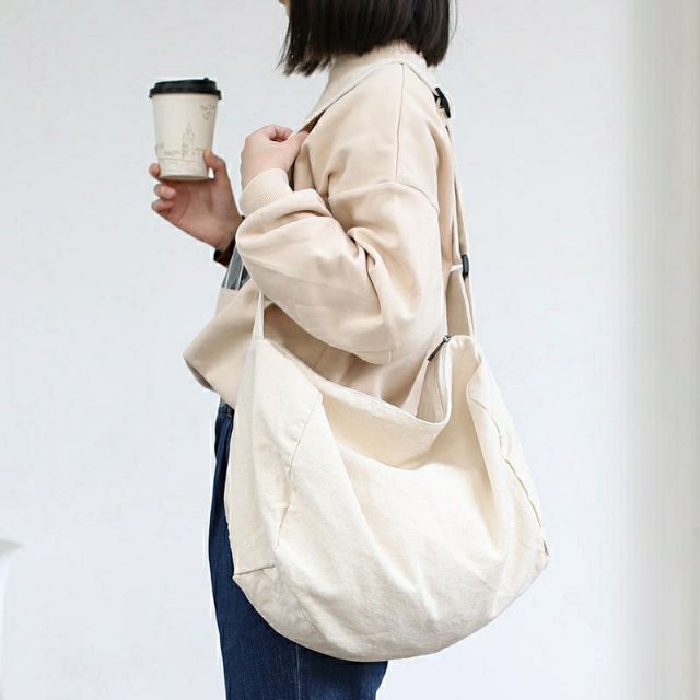 Túi đeo chéo/đeo vai (VẢI BỐ COTTON CANVAS MỀM) - HỘP | BigBuy360 - bigbuy360.vn