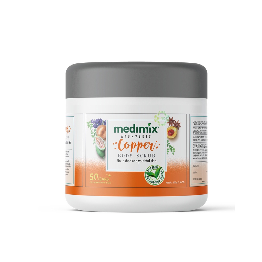 [Mã BMLTM50 giảm đến 50K đơn 99K] Tẩy tế bào chết cơ thể Medimix Ayurvedic thảo dược 200g | BigBuy360 - bigbuy360.vn