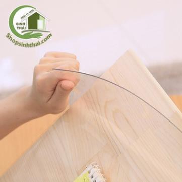 Miếng kính trải bàn nhựa PVC trong suốt loại mềm dẻo, chống thấm