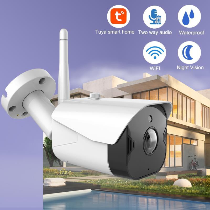 Camera Thông minh Tuya wifi và LAN độ phân giải 3.0MP 2K FHD ngoài trời - Camera cố định và xoay 360