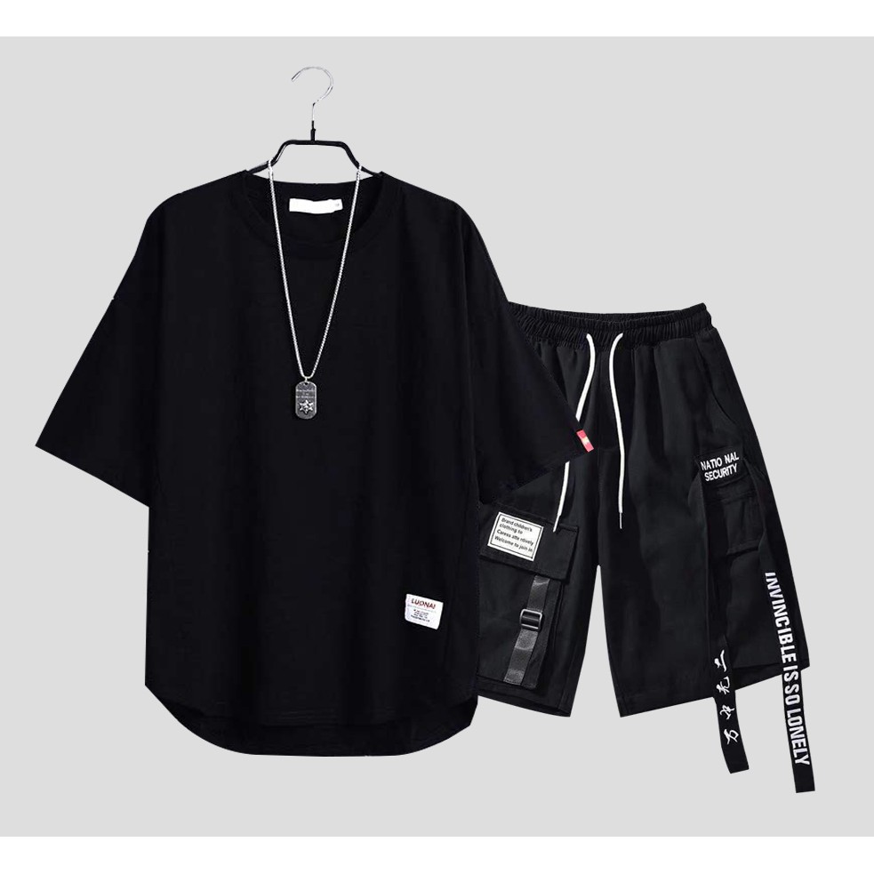 Bộ Quần Áo Nam Áo Trơn Cổ Tròn Đuôi Tôm Quần Short Cá Tính Thời Trang Zenkonu TOP NAM 1000145 + SHOR TNAM 1000010 - HÀNG