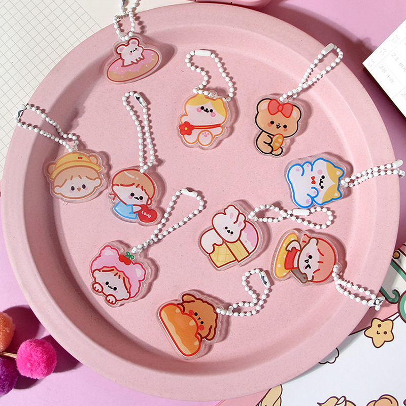 We Flower Móc gắn chìa khóa hình nhân vật hoạt hình dễ thương