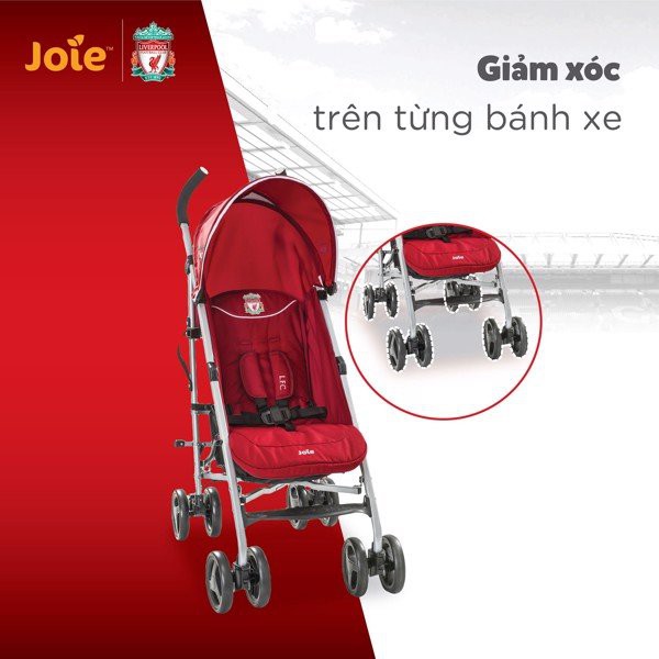 [Mã MKBC13 giảm 80k đơn 1 triệu] Xe đẩy trẻ em Joie Nitro W/ RC LFC Red Crest