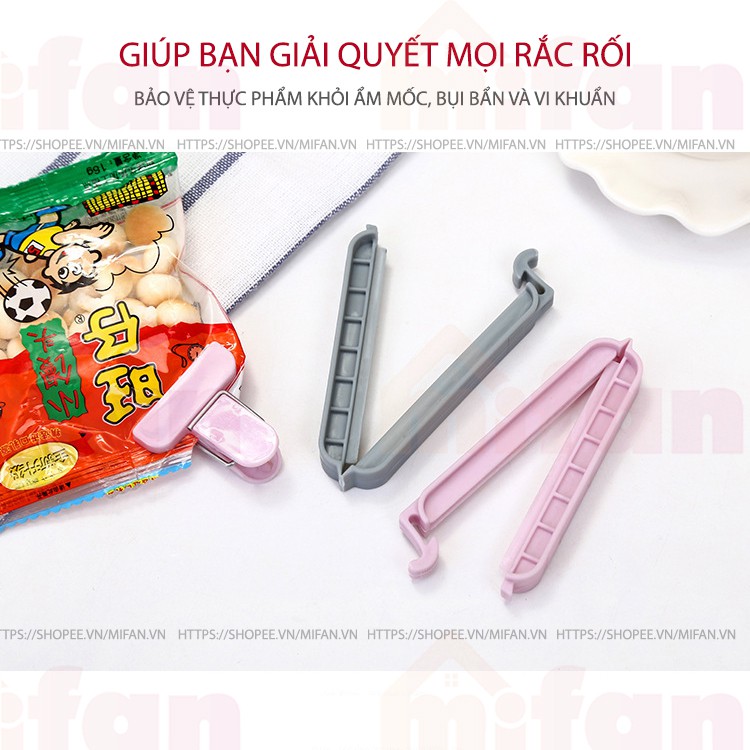 Bộ 12 Kẹp Miệng Túi Thực Phẩm Mifan Cao Cấp - Chống Ẩm, Chống Mốc, Chống Bụi, Bảo Quản Thực Phẩm Luôn Tươi Ngon | BigBuy360 - bigbuy360.vn
