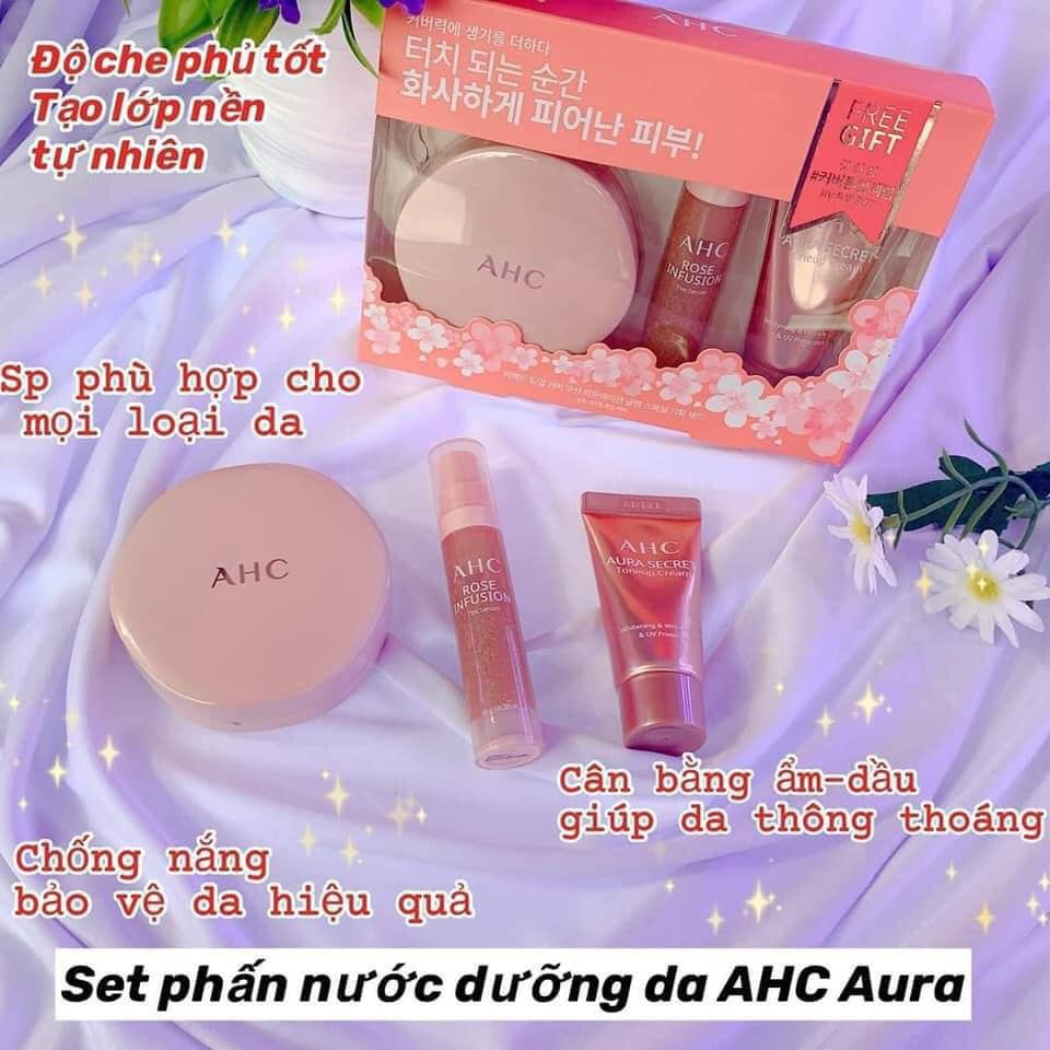 SET PHẤN NƯỚC DƯỠNG DA AHC PERFECT DUAL COVER CUSHION FOUNDATION