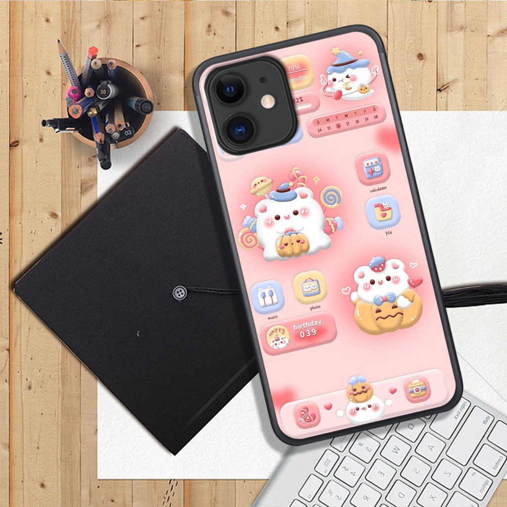 ỐP LƯNG IPHONE 11 - 11 PRO - 11 PROMAX , IN HÌNH GẤU NÂU CHOCOLATE ĐÁNG YÊU.