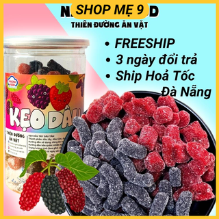 Kẹo dâu tây dâu tằm thiên đường ăn vặt kẹo dâu mix đường đồ ăn vặt vị chua mềm dẻo đà lạt -shop mẹ 9