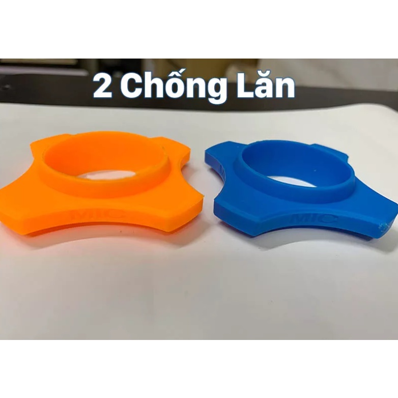COmbo 2 Chống lăn micro karaoke và 2 Chụp đuôi chống lăn cho micro cao su dẻo bảo vệ tay micro