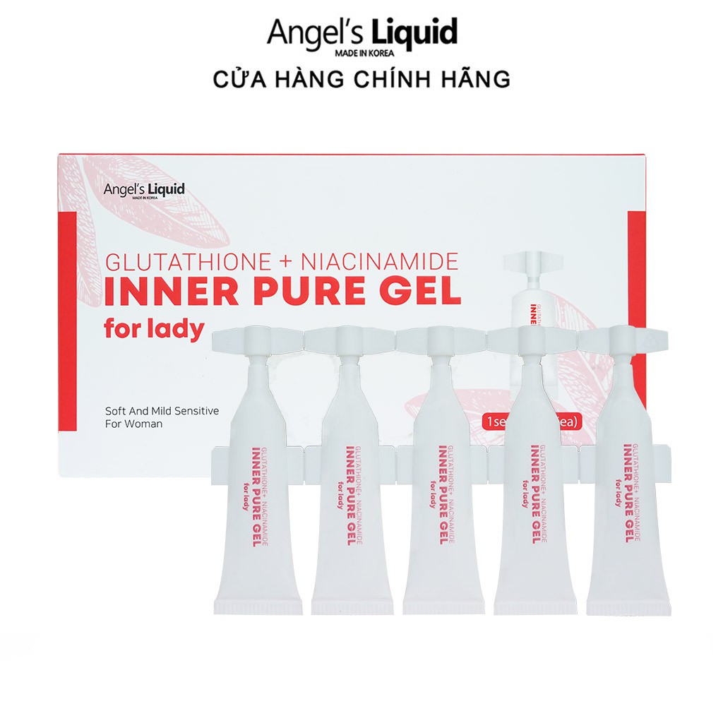 Combo 5 Siêu Tinh Chất Làm Hồng Se Khít Vùng Kín Angel's Liquid Glutathione Plus Niacinamide Inner Pure Gel 2ml x5