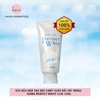 Sữa rửa mặt tạo bọt đất sét trắng Senka Perfect White Clay 120g