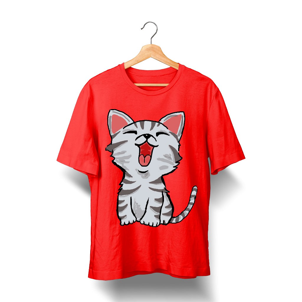 Áo phông nam chất đẹp 100% Cotton Mèo con cất tiếng ca năng động, sáng tạo, trẻ trung, đáng yêu CAT20210004