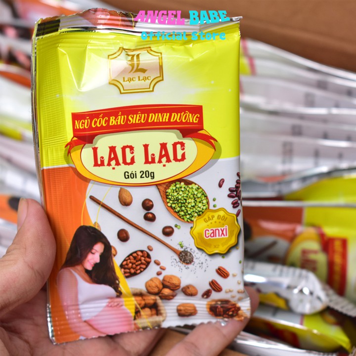 Ngũ cốc bầu Lạc Lạc Plus siêu dinh dưỡng, gói tiện lợi thơm ngon (Hộp 30 Gói)