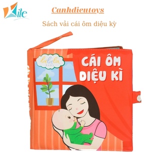 Sách vải cái ôm diệu kỳ, vải cao cấp, chủ đề gia đình cực dễ thương