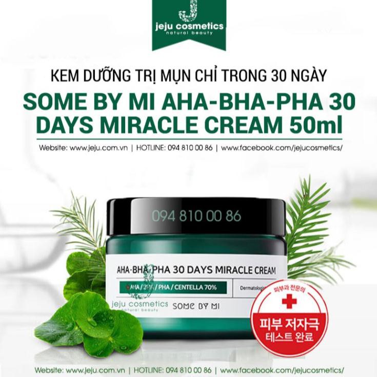 Kem Dưỡng Cho Da Mụn - Some By Mi AHA-BHA-PHA 30 Days Miracle Cream 60gr