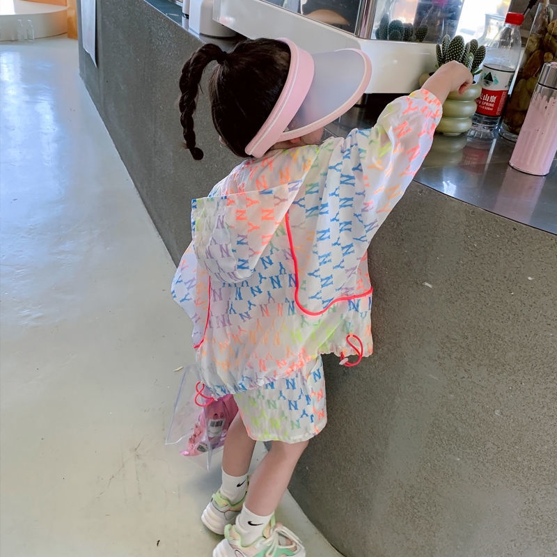 [Hàng Mới Về] Áo Khoác Chống Nắng Mỏng Có Mũ Trùm Đầu Thoáng Khí Thoải Mái Nhiều Màu Sắc Dành Cho Bé Gái