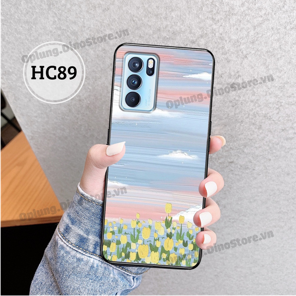Ốp lưng Oppo Reno 6 / Reno 6Z / Reno 6 Pro in hình hoa vintage đơn giản cho mọi lứa tuổi dáng bo viền bảo vệ camera.